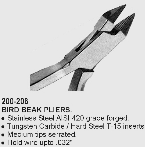 Orthodontic Bird Beak Plier